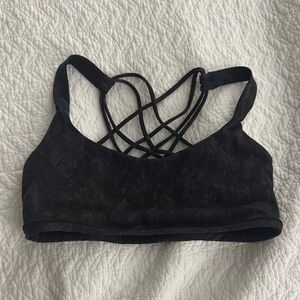 Women's Black Strappy Bra
